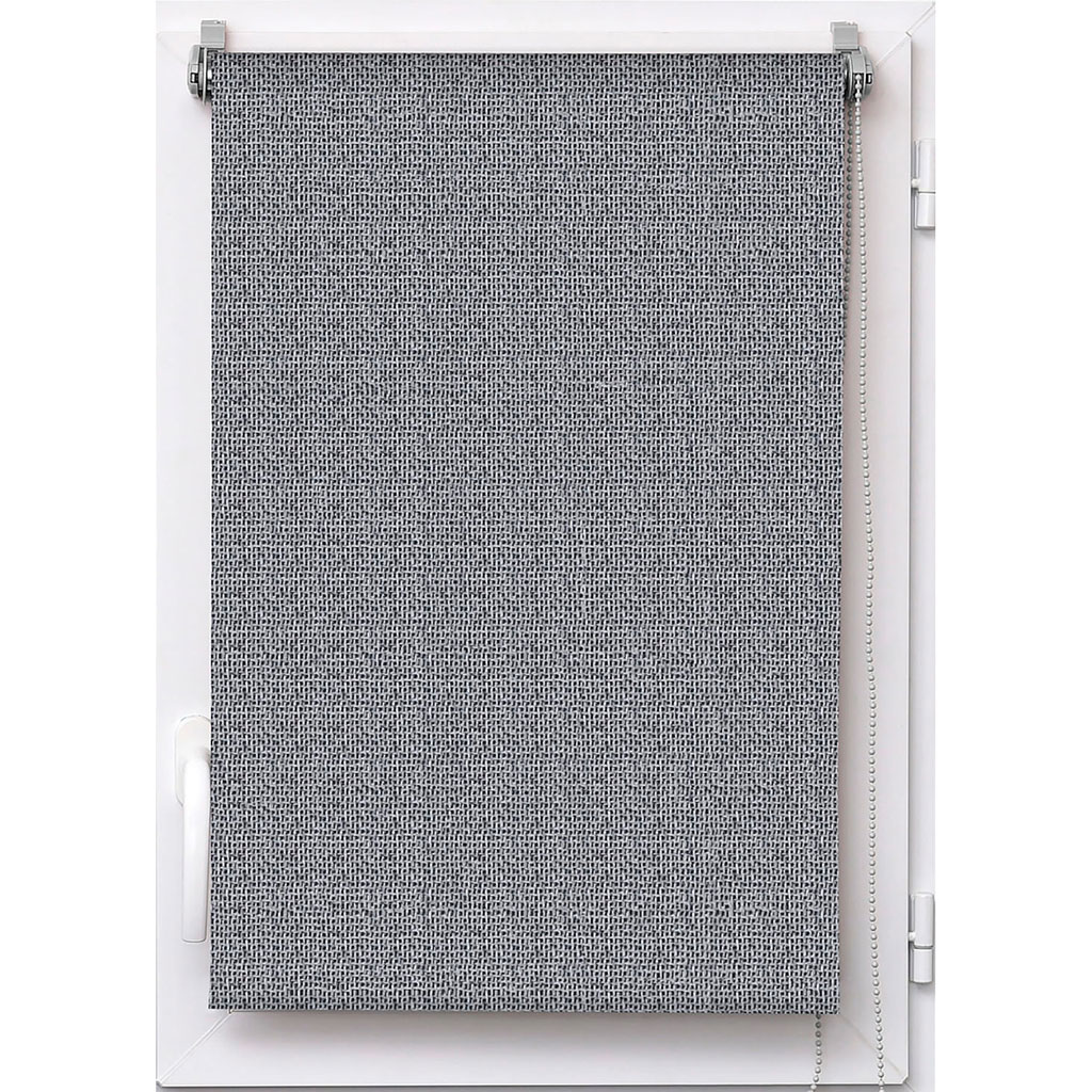 Store enrouleur tamisant texturé gris 90x180cm