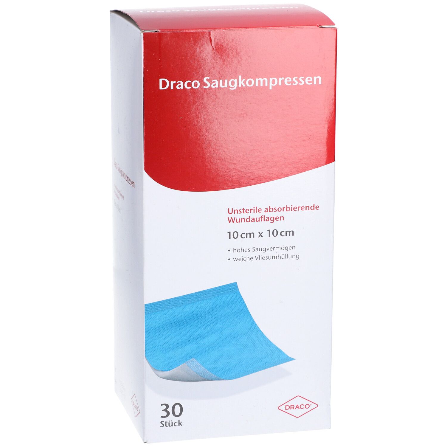 Draco Saugkompressen 10 x 10 cm unsteril