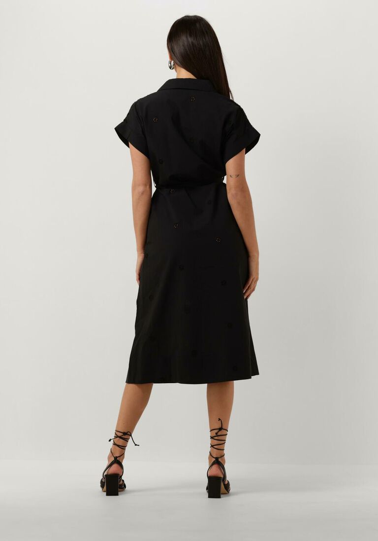 SUNCOO zwarte suncoo midi jurk coco