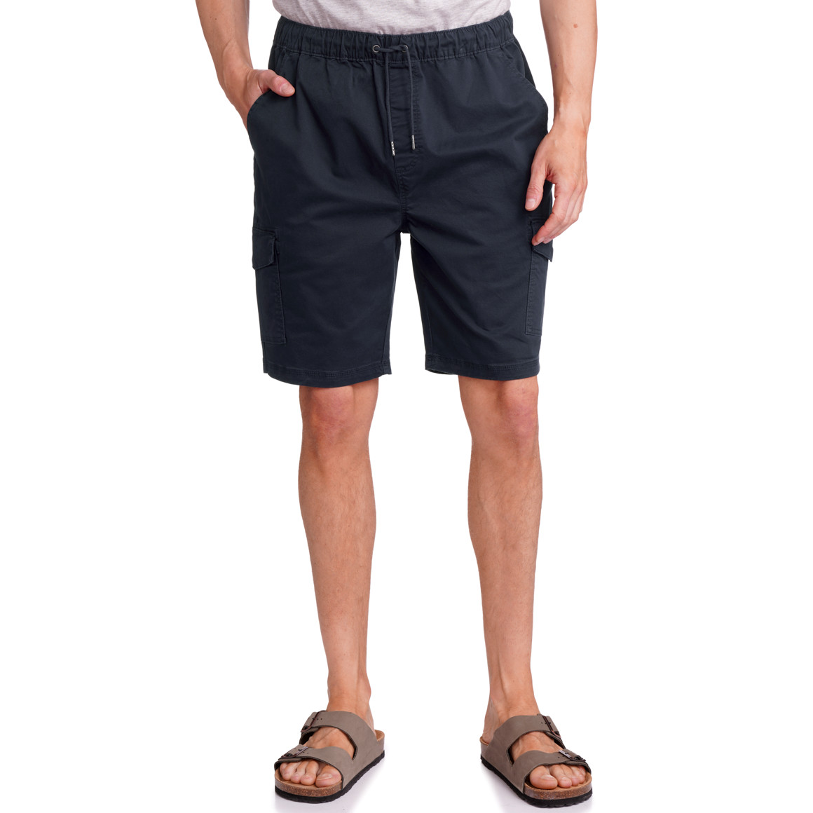 VanVaan Herren Cargoshorts mit Elastikbund dunkelblau