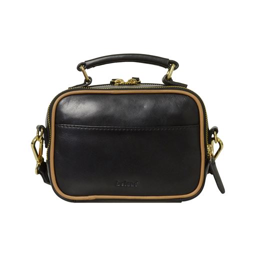 Belsac Nickeline Crossbody Taske, Sort/Beige