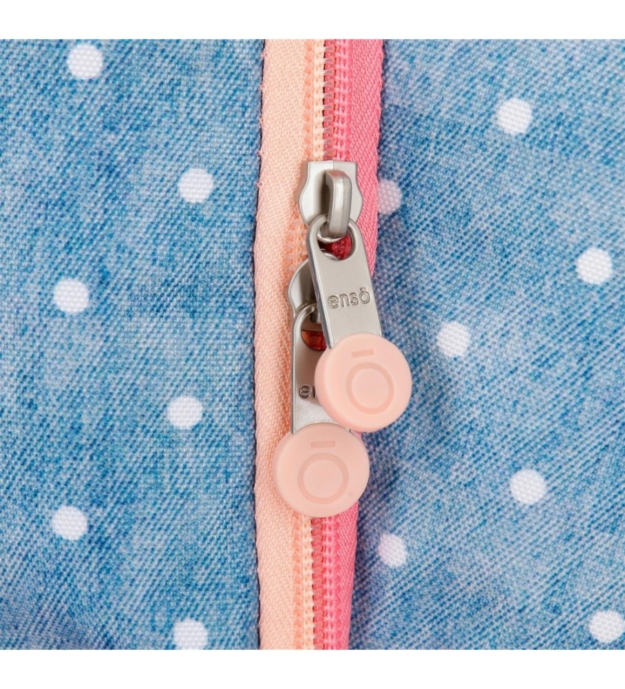 Enso Mochila porta ordenador Little Dreams  dos compartimentos adaptable rosa