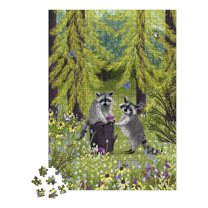 Janod Puzzle les Ratons laveurs - 500 pièces