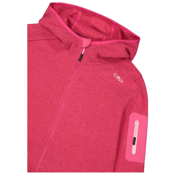 CMP - Women's Jacket Fix Hood Jacquard Knitted 3H19826 - Veste polaire