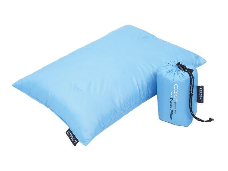 cocoon Halskissen Down Travel Pillow, Blau, 25 cm x 35 cm Hochwertiges Daunenkissen