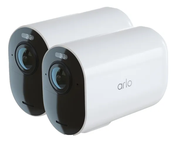 Arlo Ultra 2 XL - Netværksovervågningskamera - kugle - vandresistent - farve (Dag/nat) - 3840 x 2160 - audio - trådløs - WiFi (pakke med 2)