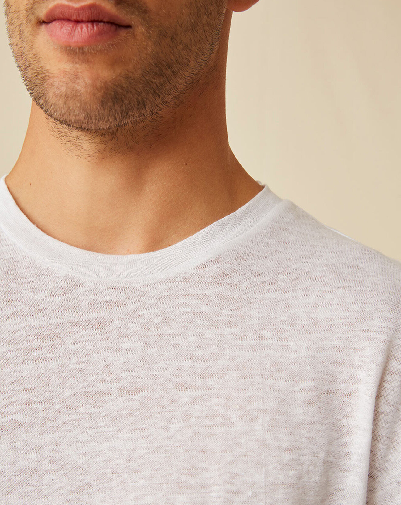 Harris Wilson T-Shirt 100% Lin Humbert blanc