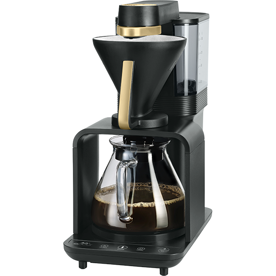 epour®|Filterkaffeemaschine Schwarz-Gold