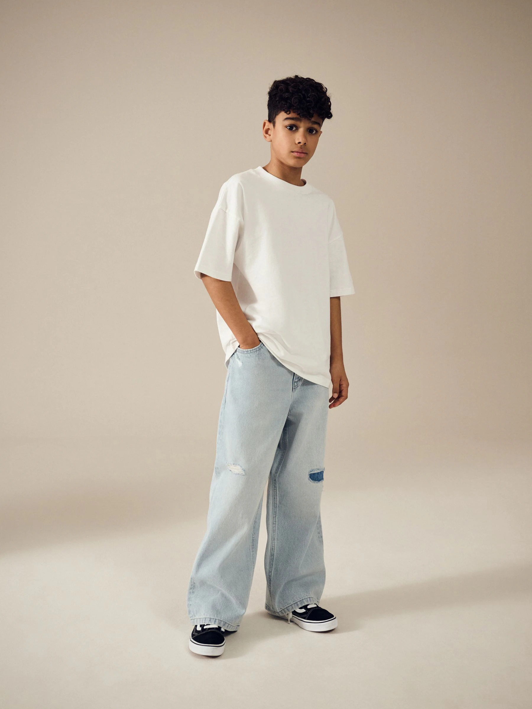 Gebleekt, distressed - Authentieke jeans (3-16jr)