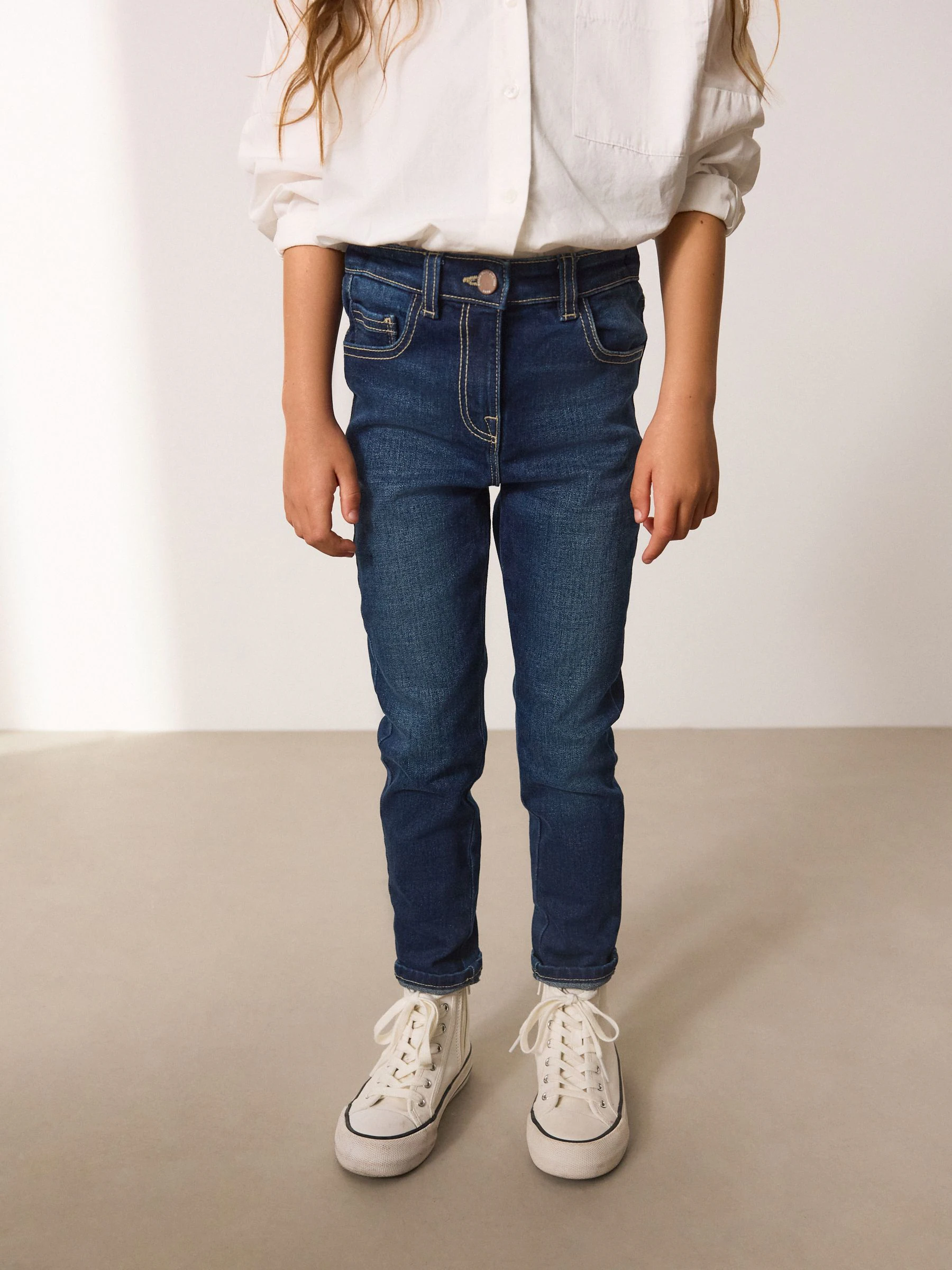 Donker gewassen denim - Skinny jeans (3-16 jr)