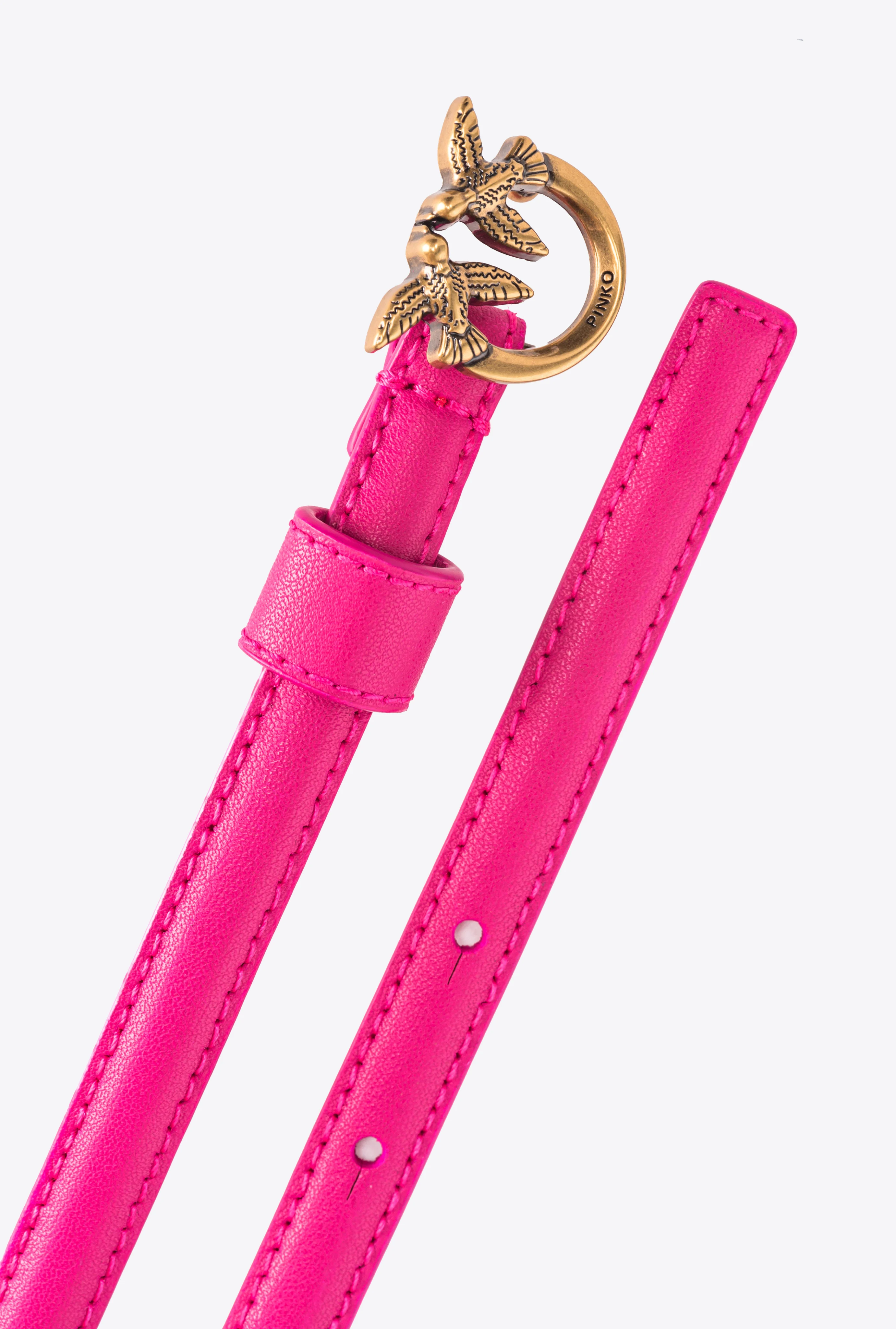 Fine ceinture avec boucle love birds | Rose