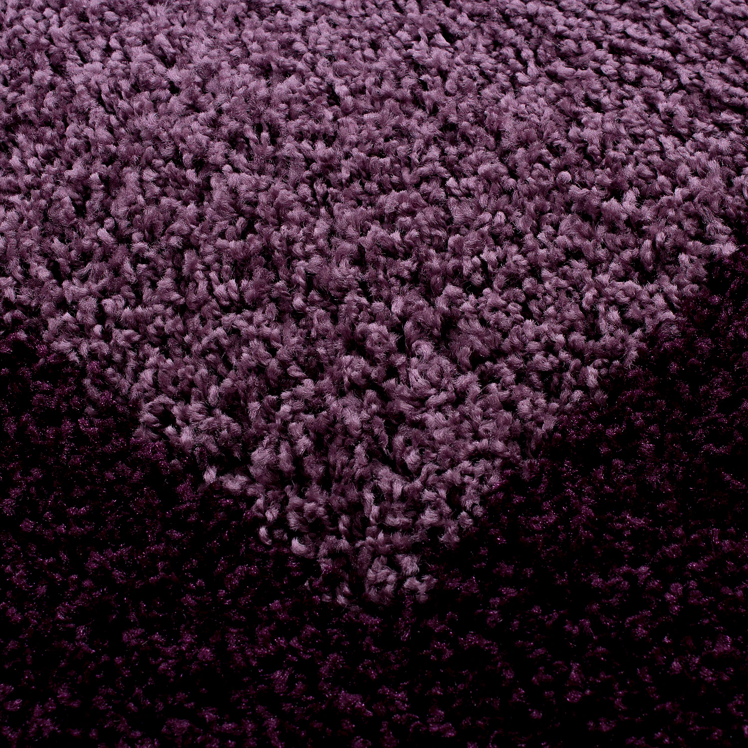Designer Hochflor Teppich, Langflor Shaggy Teppich 2 farbig Bordüre Muster