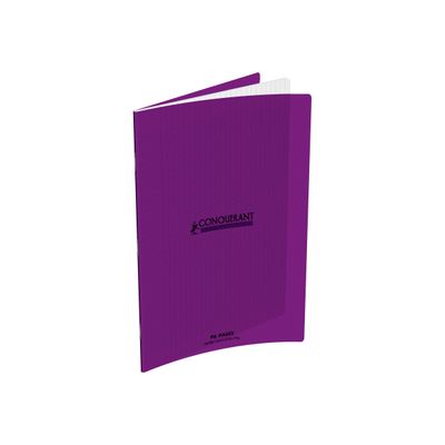 Conquérant Classique - Cahier polypro 24 x 32 cm - 96 pages - grands carreaux (Seyes) - violet