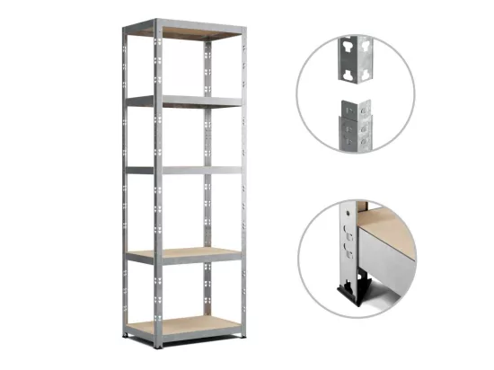 Etagere de Rangement modulable et polyvalente pour atelier, garage, cave...Charges Lourdes 172x75x30cm - Gris