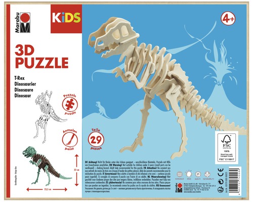 Marabu KiDS 3D Puzzel Dinosaurussen