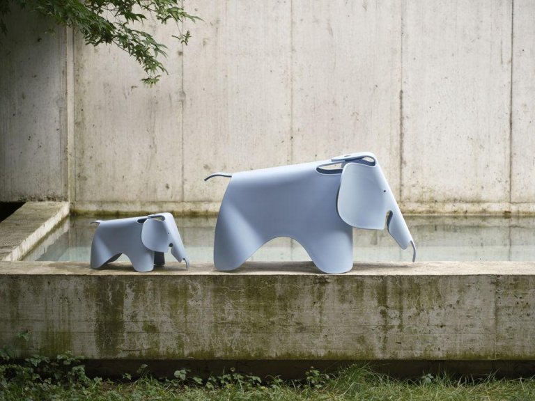Vitra Eames Elephant RE olifant kinderstoel Red Orange