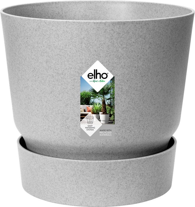 Elho bloempot Greenville grijs D 29,5 H 27,8 cm