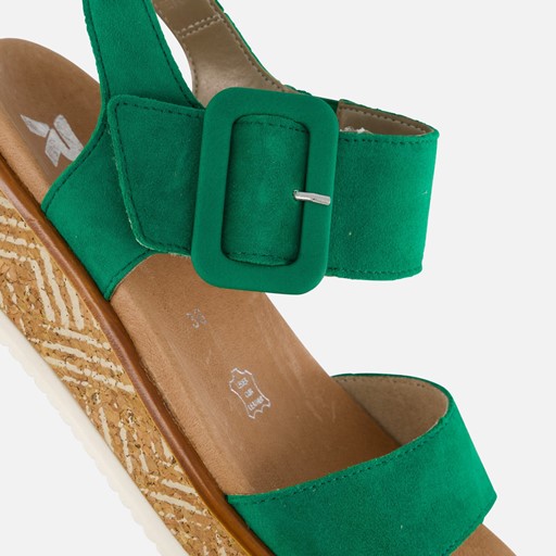 Rieker Sandalen groen Nubuck