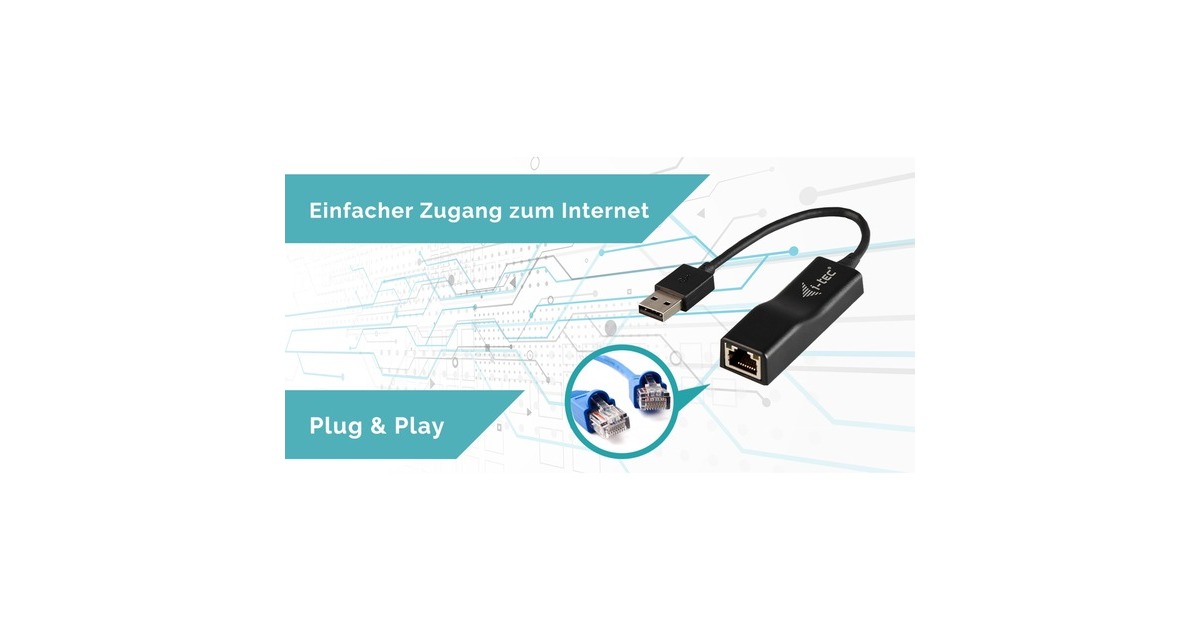 i-tecUSB 2.0 Fast Ethernet Adapter Advance  (Zwart)