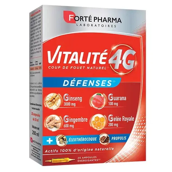Forté Pharma Vitality 4G Defenses 20 ampolas