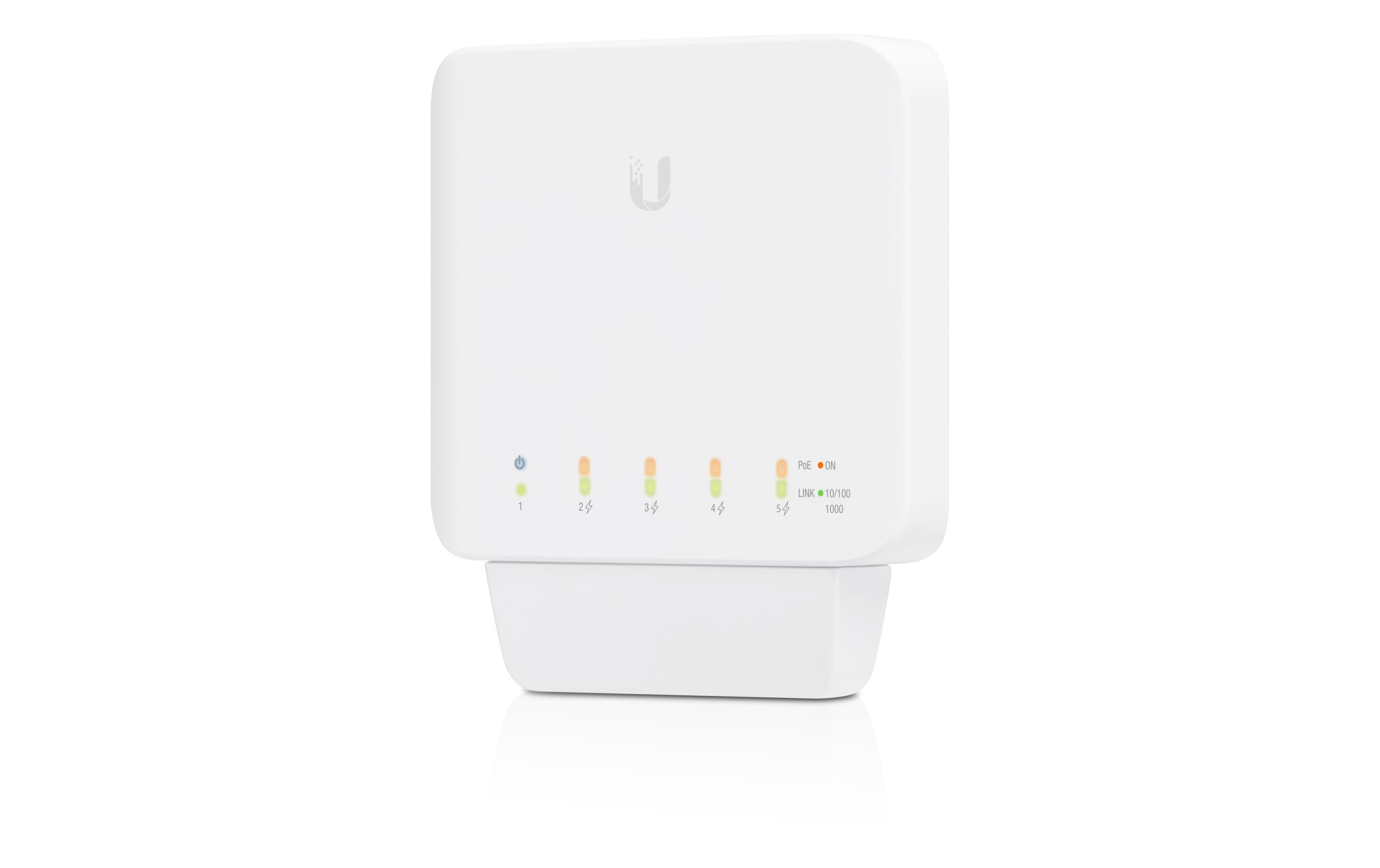 PoE Switch Unifi USW-FLEX-3 (3er Pack) 5 Port<br>UniFi Indoor/Outdoor 5-Port PoE Gigabit Switch mit 802.3bt PWR Input , 3-er Pack