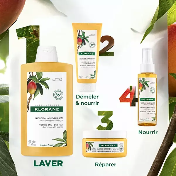 Klorane Beurre de Mangue Shampoing Nutrition 400ml