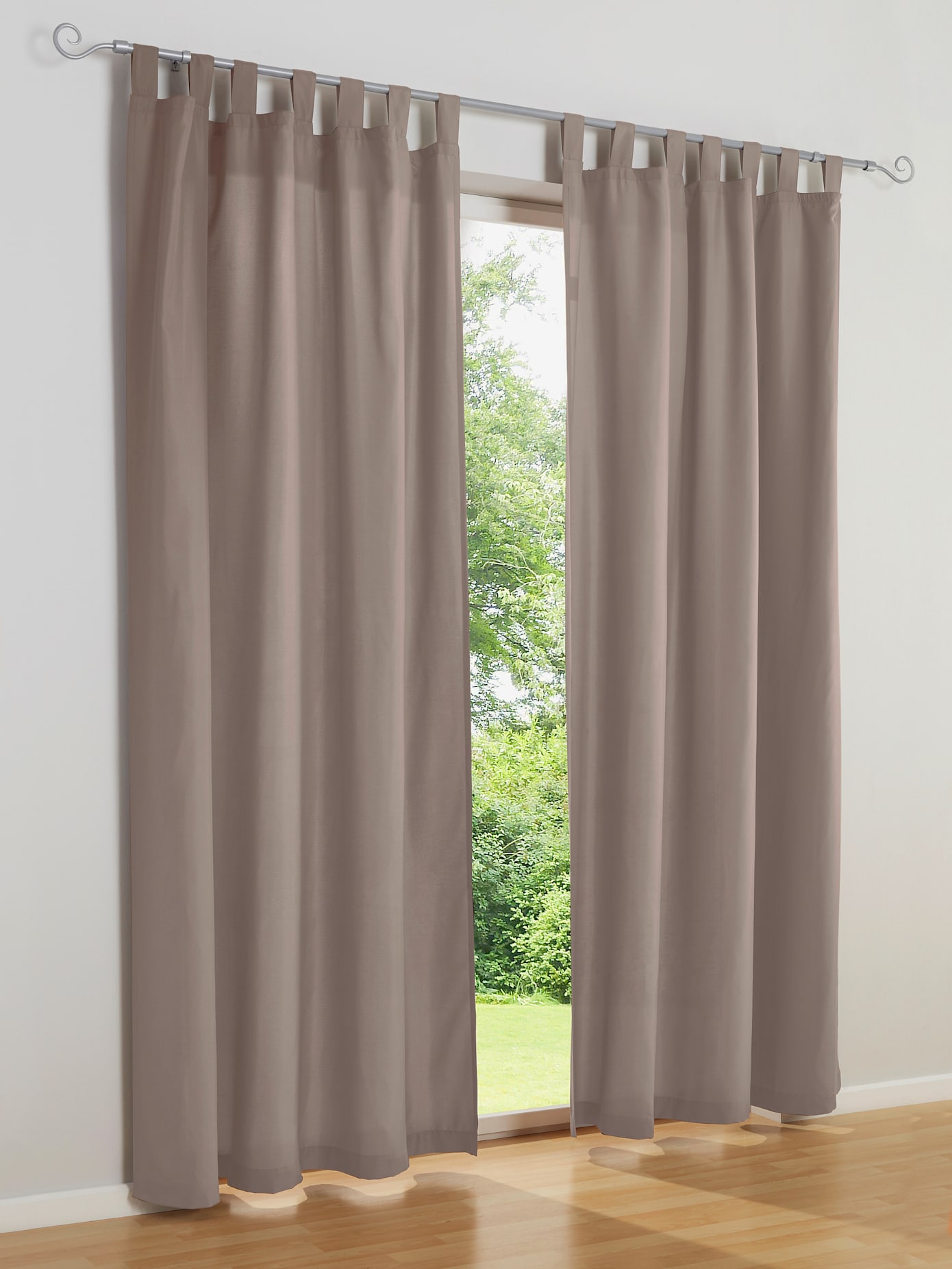 Rideau matière opaque