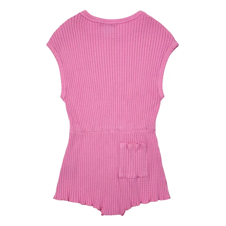 Bobo Choses Combishort Coton Bio Circle | Rose