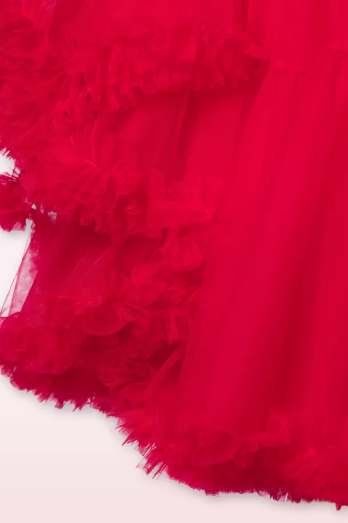 Topvintage Boutique Collection The Penelope petticoat in ravishing rood