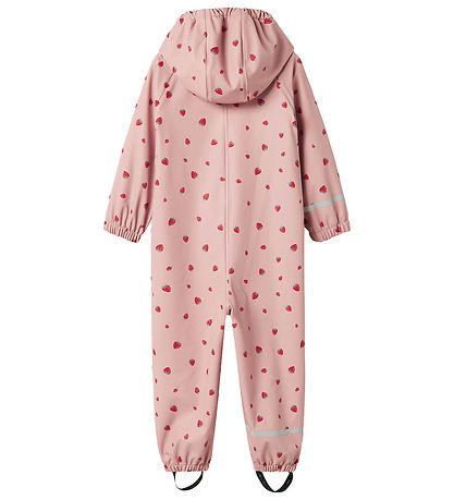 Name It Regenanzug m. Fleece - PU - NmfDry10 - Pale Mauve/Erdbe