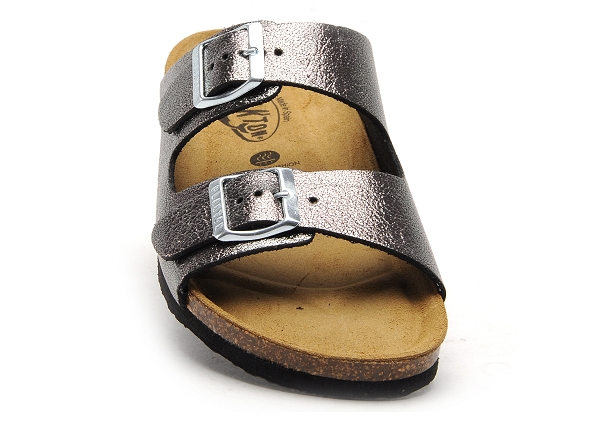 Plakton mules et sabots plats femme beta gris
