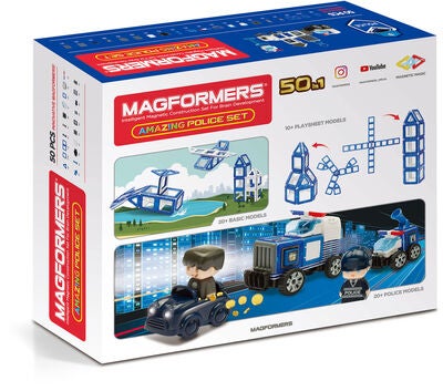 Magformers Byggesett Politi 50 deler