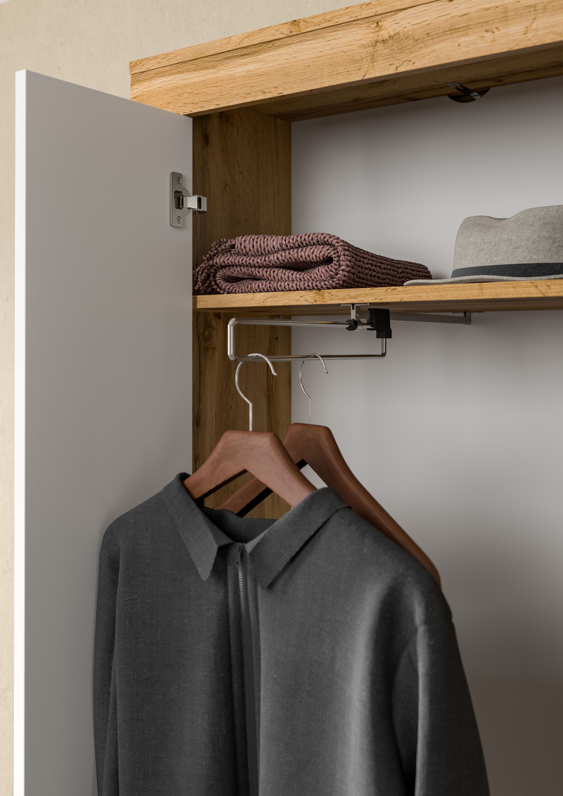 INOSIGN Garderobenschrank »Aosta« 1 Stk. tlg. Garderobenschrank, Höhe 191 cm, Garderobe, Flur, Schrank