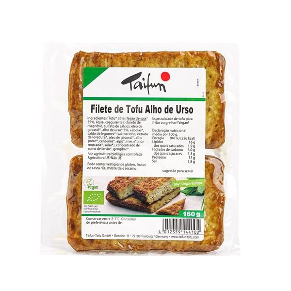 Filete Tofu Com Alho Urso Bio 160G