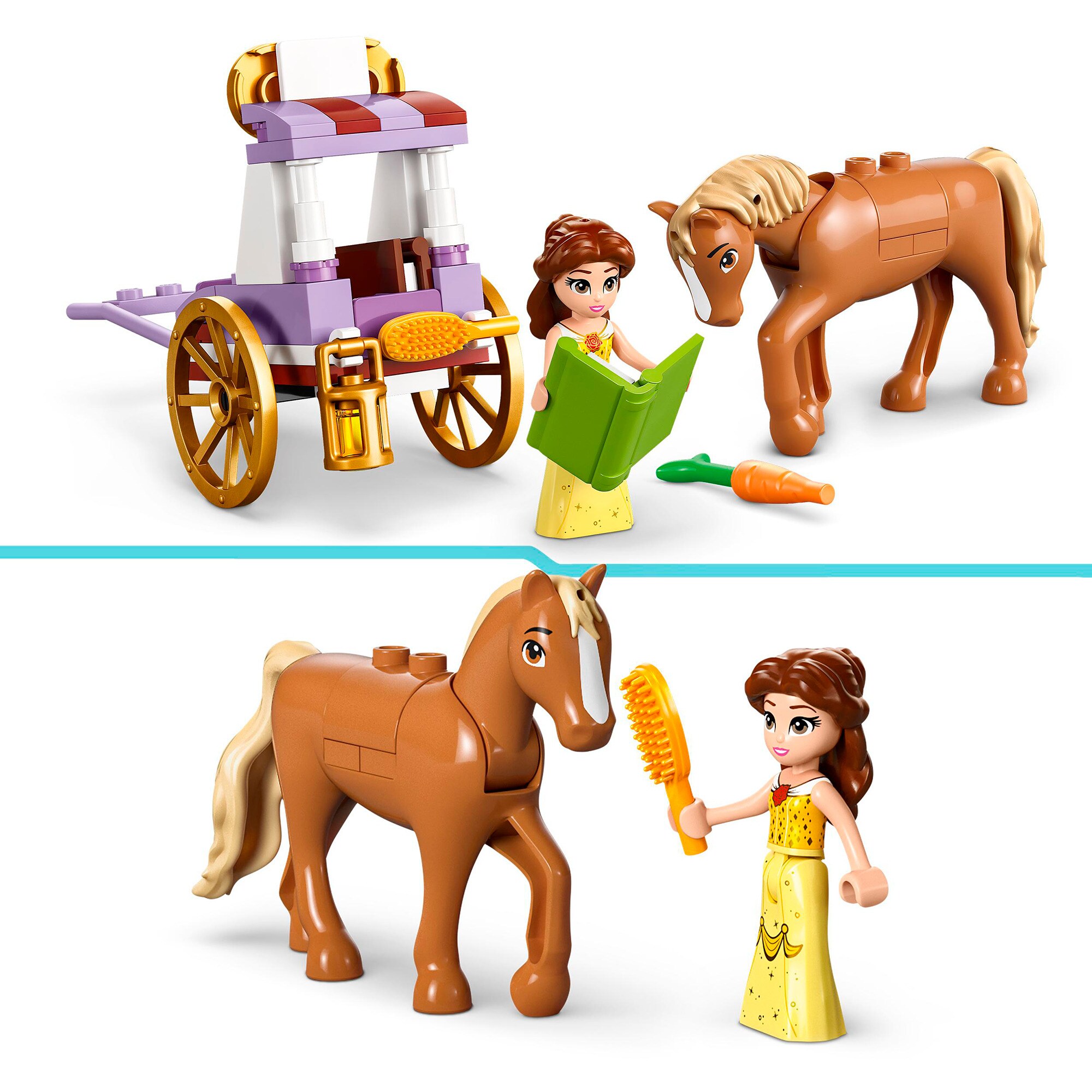 LEGO Konstruktionsspielzeug Disney Princess Belles Pferdekutsche
