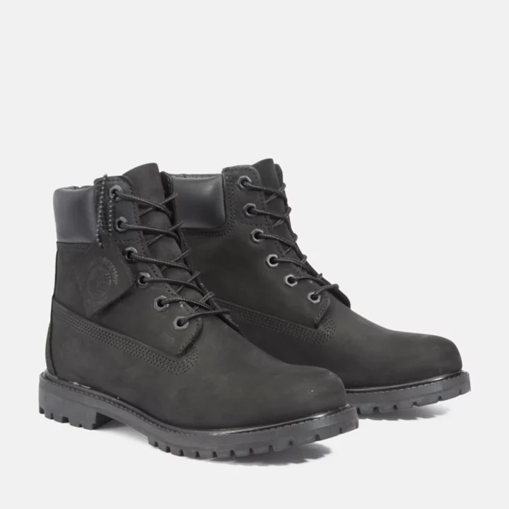 Bota Timberland Premium 6 Inch Impermeável Feminina na Cor Preta