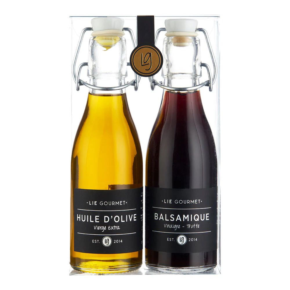 Lie Gourmet  Gaveæske olivenolie og balsamico med trøffel