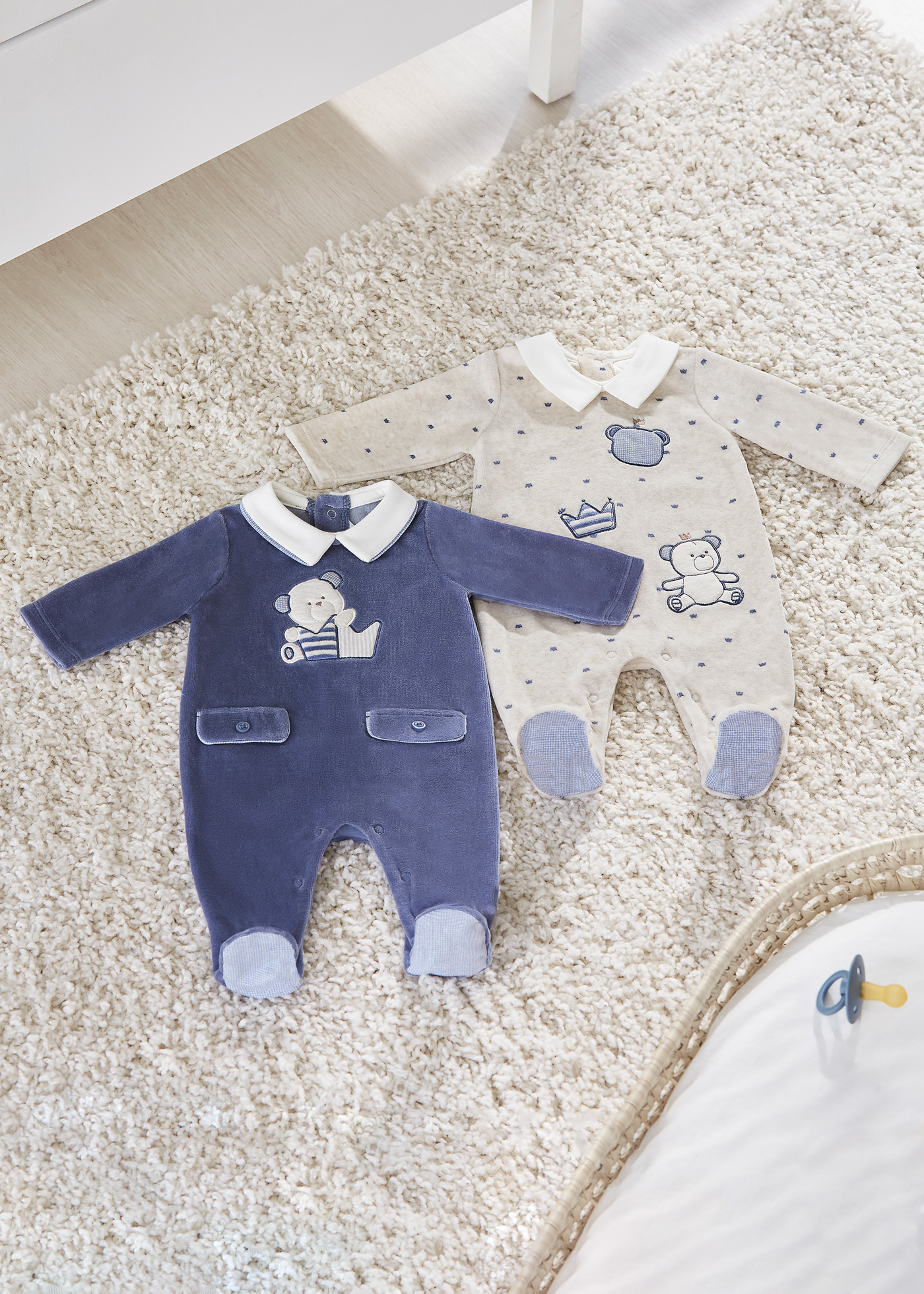 Conjunto de 2 pijamas de lã polar Better Cotton para recém-nascidos