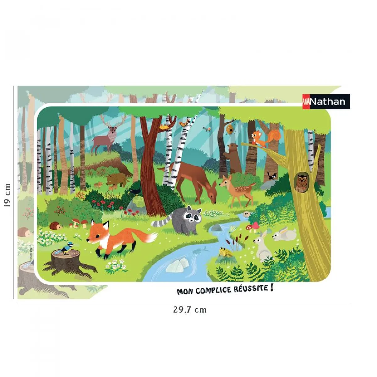 Nathan Puzzle cadre - Les animaux de la forêt - 15 pièces