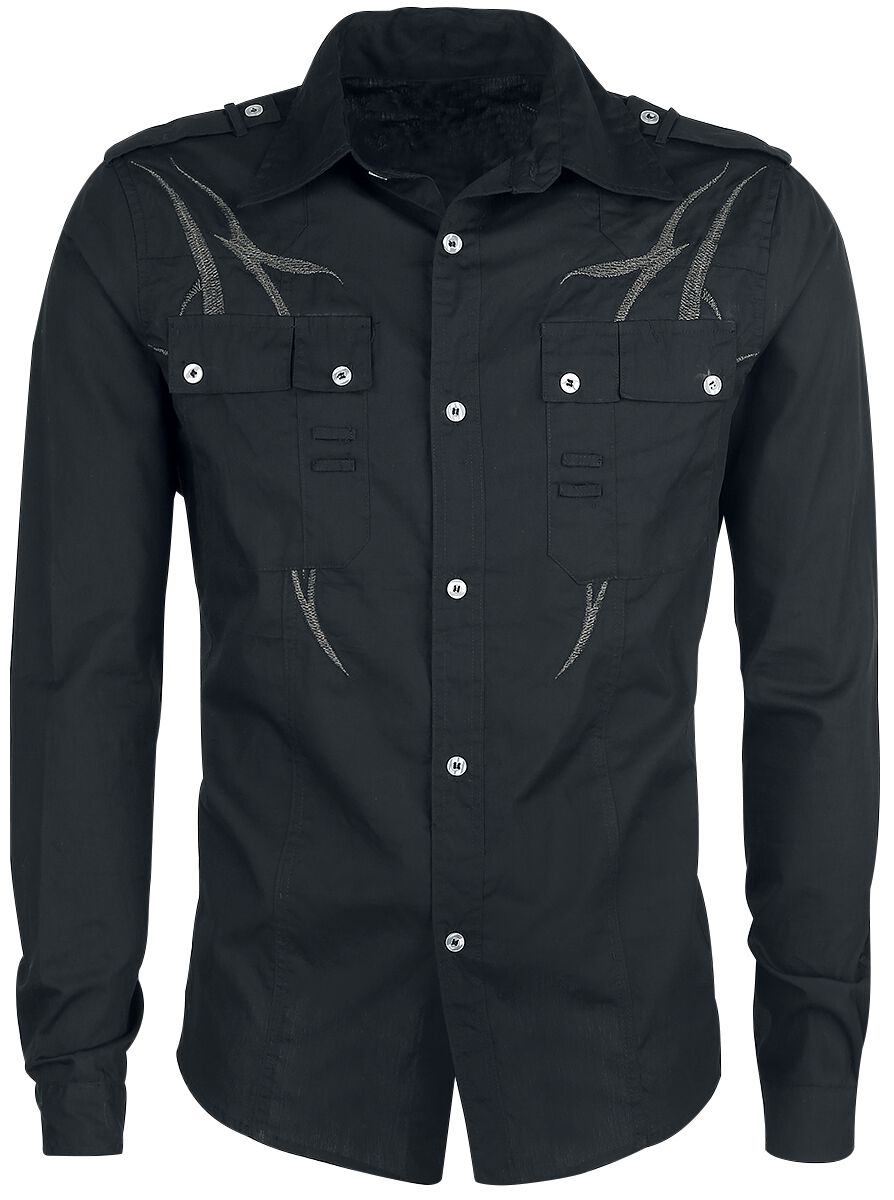 Black Tribe | Gothicana by EMP Chemise manches longues