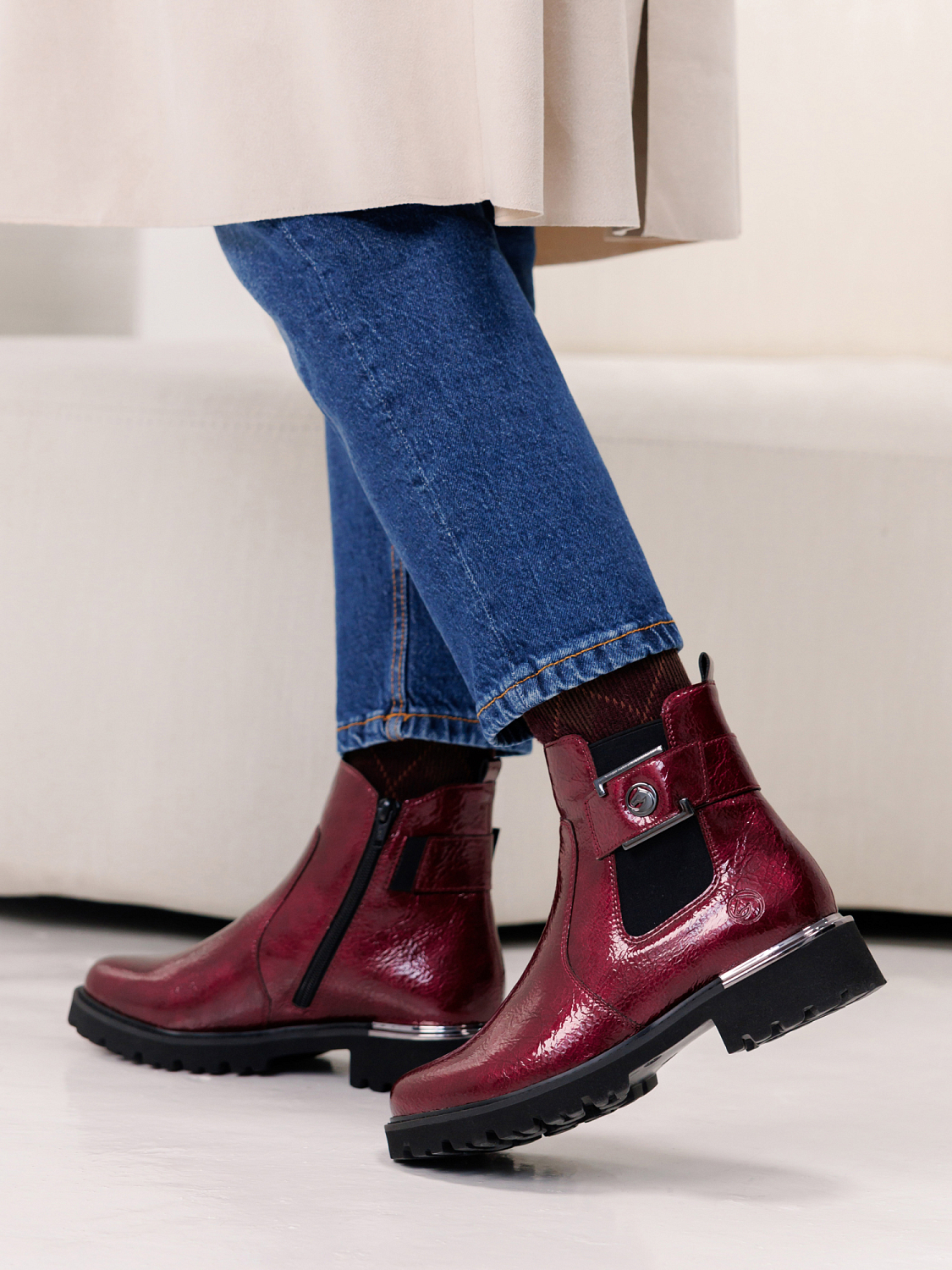 Remonte Merano Ankle Boot Red