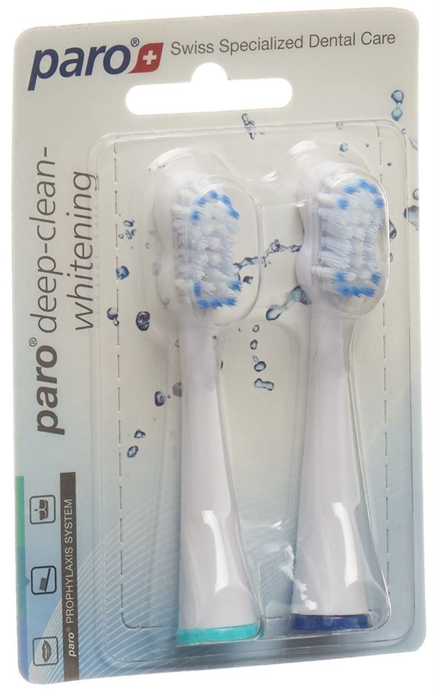 PARO deep clean whitening Ersatzzahnbürste<br>2 Stück, sonic