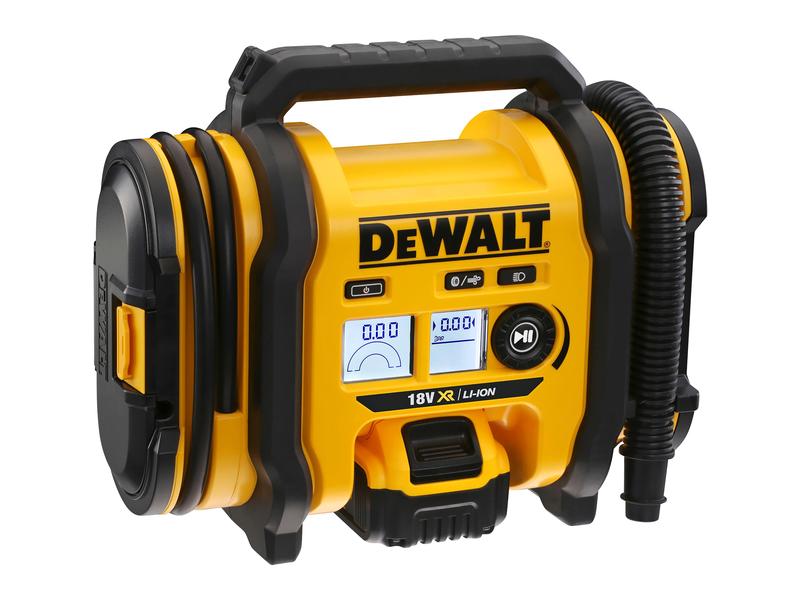 DEWALT Akku-Kompressor 18 V DCC018N Solo Leistungsstarker Akku-Kompressor zum Aufpumpen und Absaugen