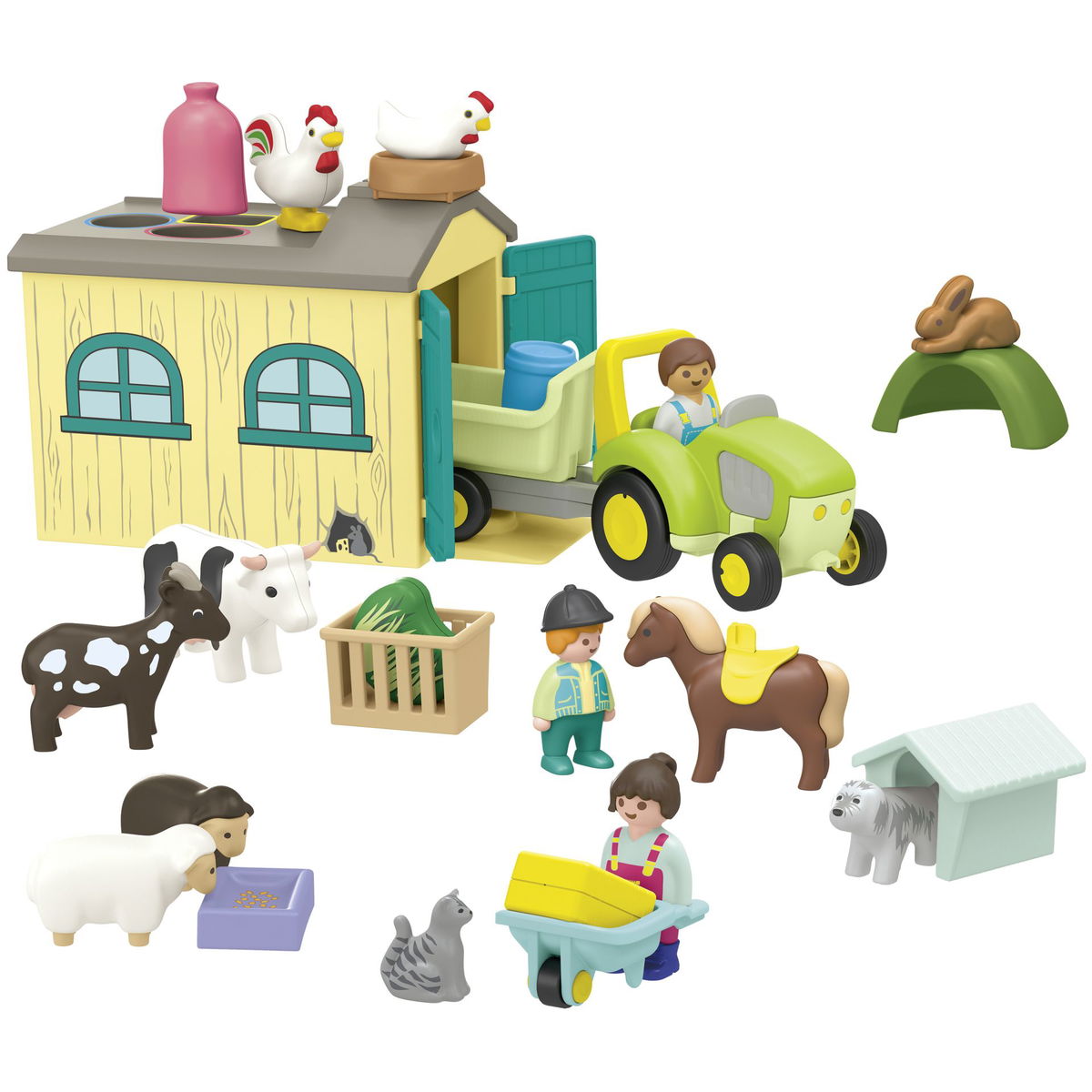 PLAYMOBILPLAYMOBIL   JUNIOR 71656 Bauernhof Abenteuer mit Traktor