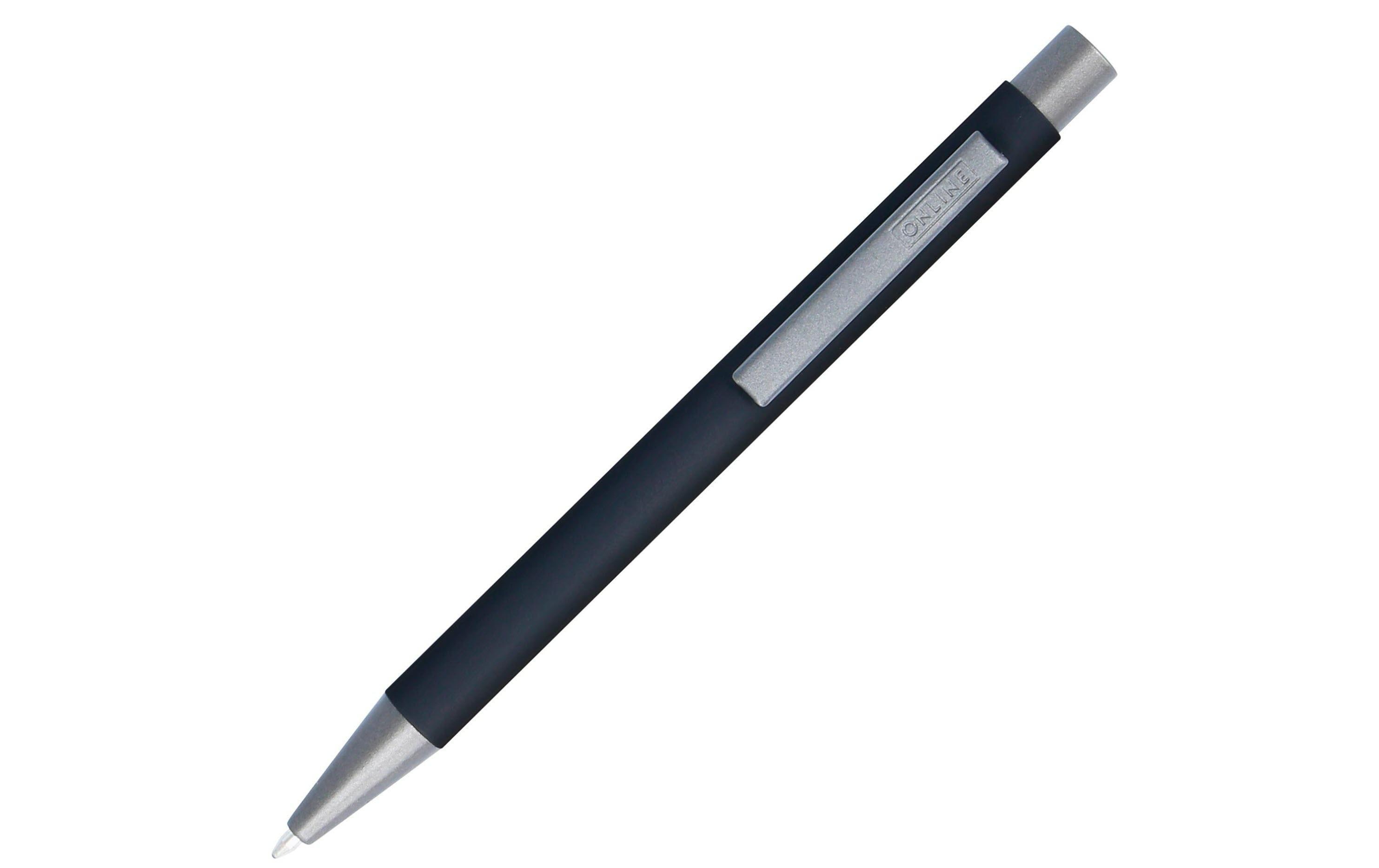 Kugelschreiber Soft Metal Medium (M), SchwarzKuli mit Softtouch-Feeling