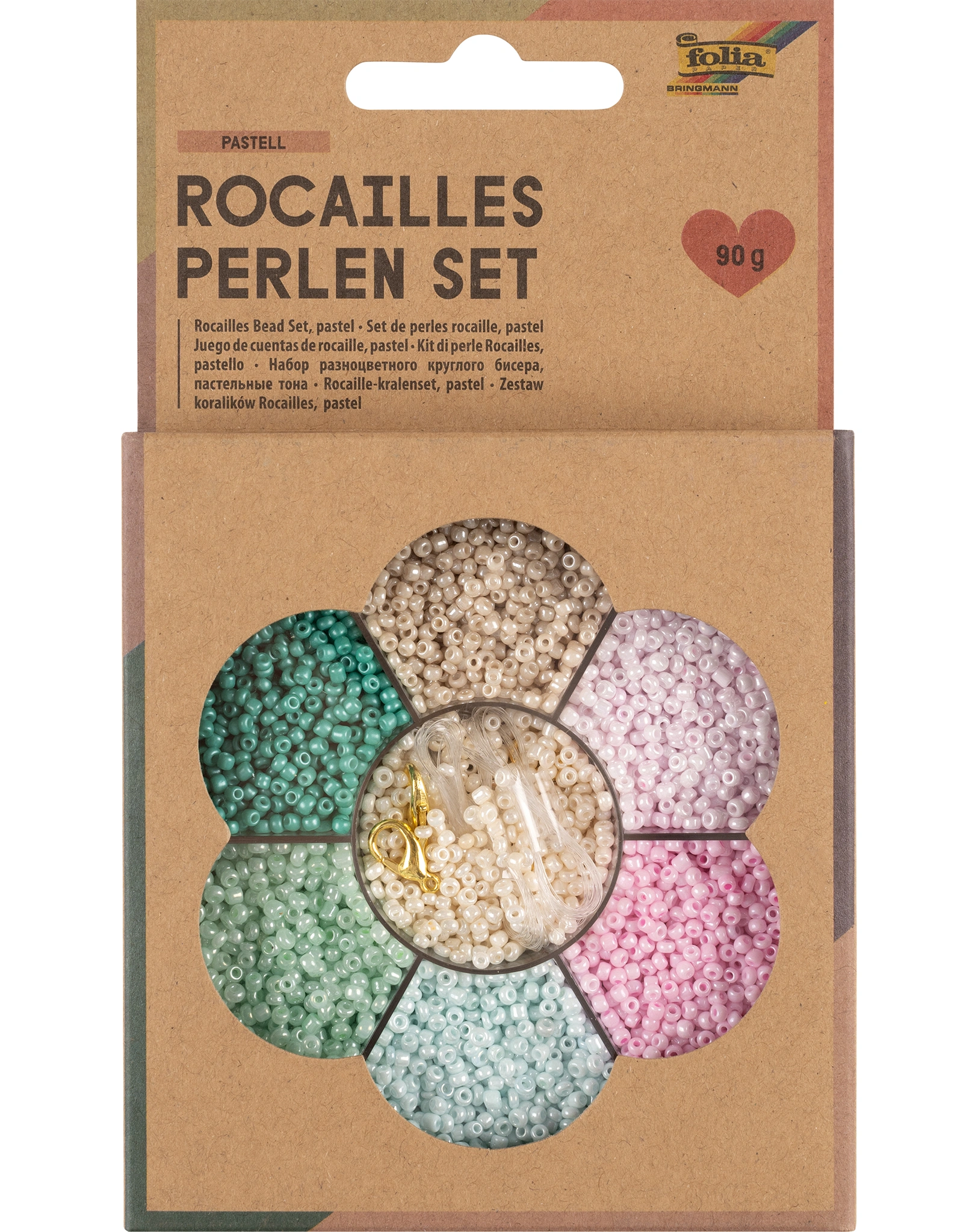 Perlen-Bastelset ROCAILLES in pastell