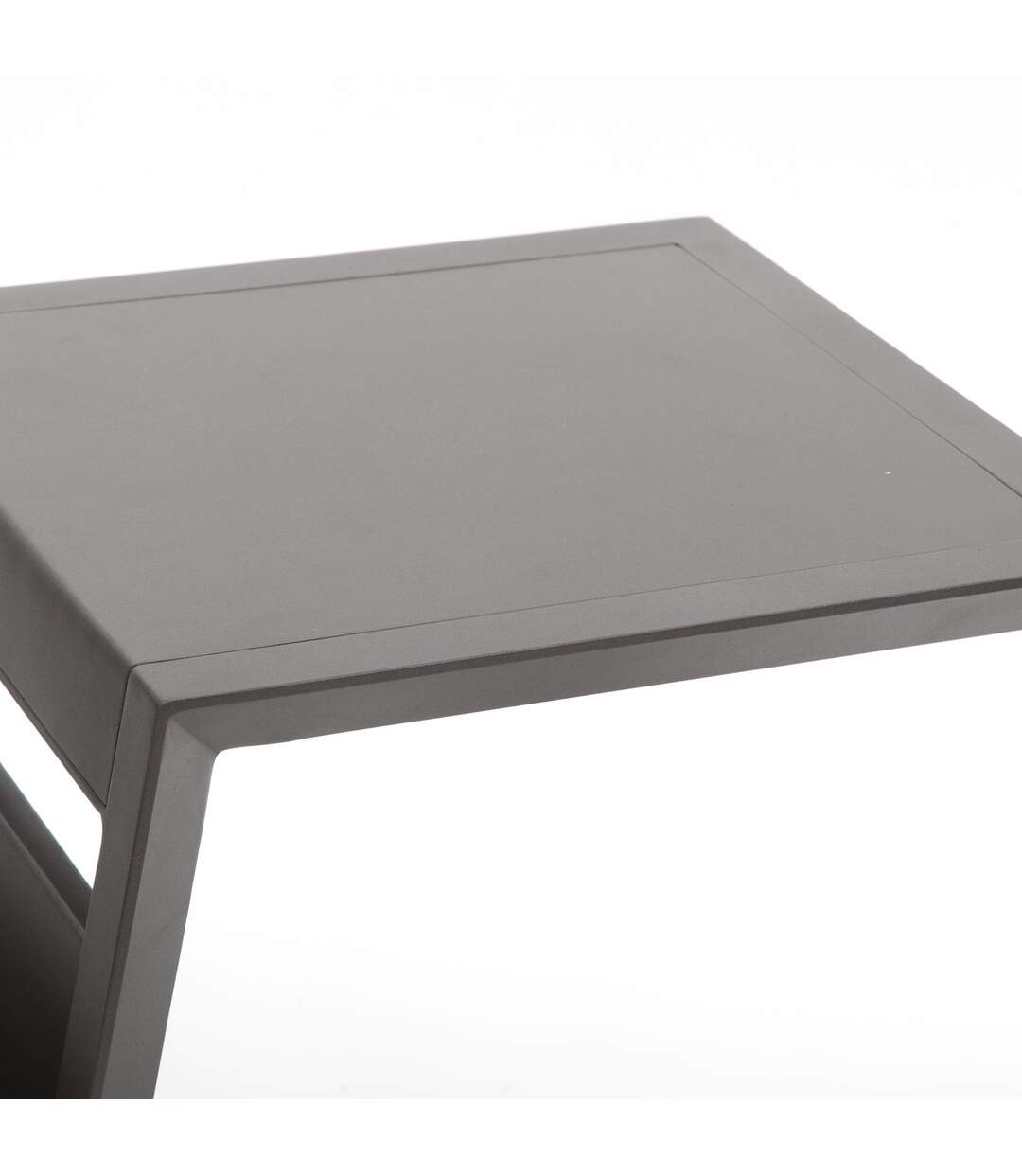 Table d'appoint de jardin design Allure - L. 55 x H. 55 cm - Marron praline