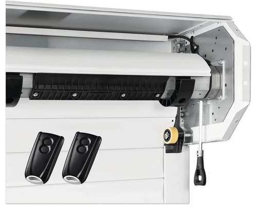 ARON Garagedeur Roldeur 2375x2000 mm RAL7016 antracietgrijs incl. garagedeuropener links
