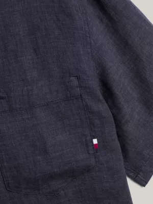 Camisa de manga curta Tommy Hilfiger x Vacation em linho