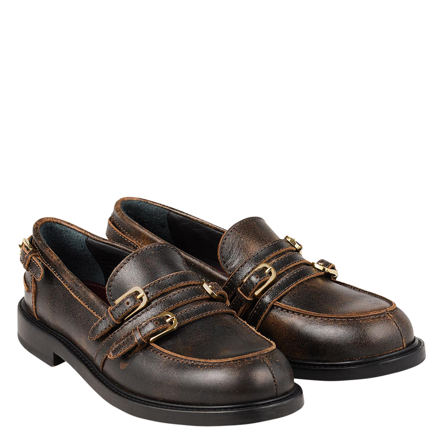 Mocassins en cuir | Marron
